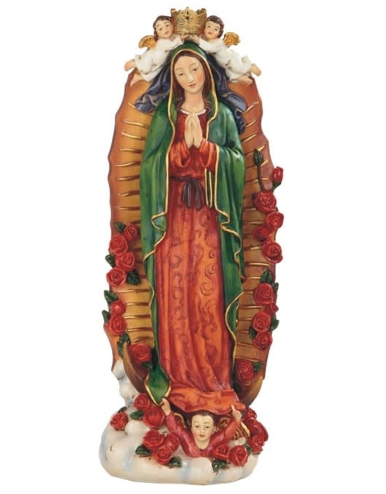 George Chen Our Lady of Guadalupe with Angels Statue (12")