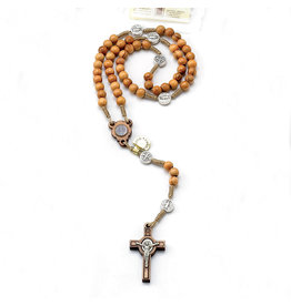 Olive Wood Cord Rosary