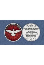 Lumen Mundi Coin - Red Enameled Come Holy Spirit Token