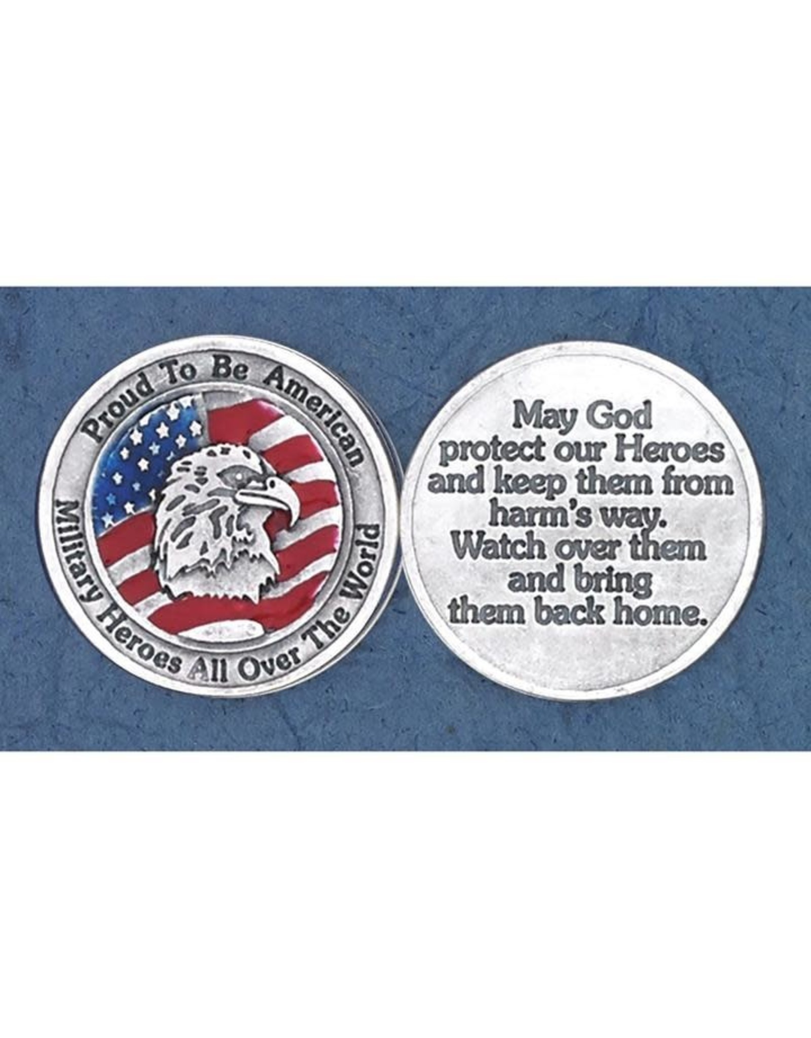 Lumen Mundi Coin - US Colors Enameled American Heroes Token