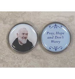 Lumen Mundi Coin - St. Padre Pio Epoxy Pocket Token