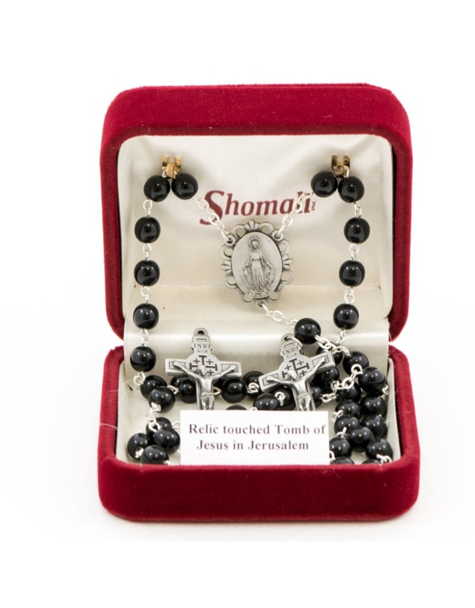 Shomali Jerusalem Relic Black Rosary