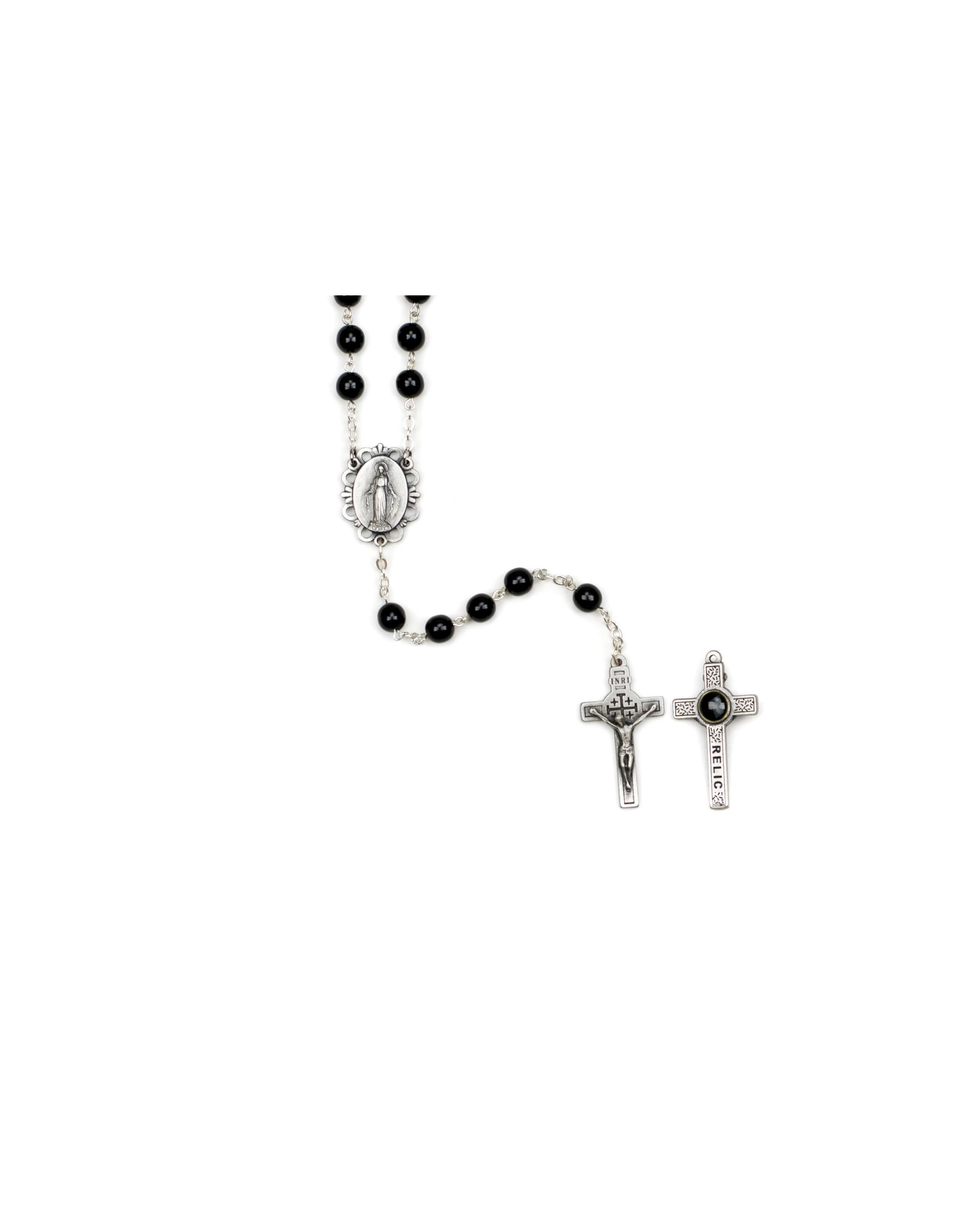 Shomali Jerusalem Relic Black Rosary
