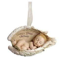 Roman Ornament - Baby's First Christmas