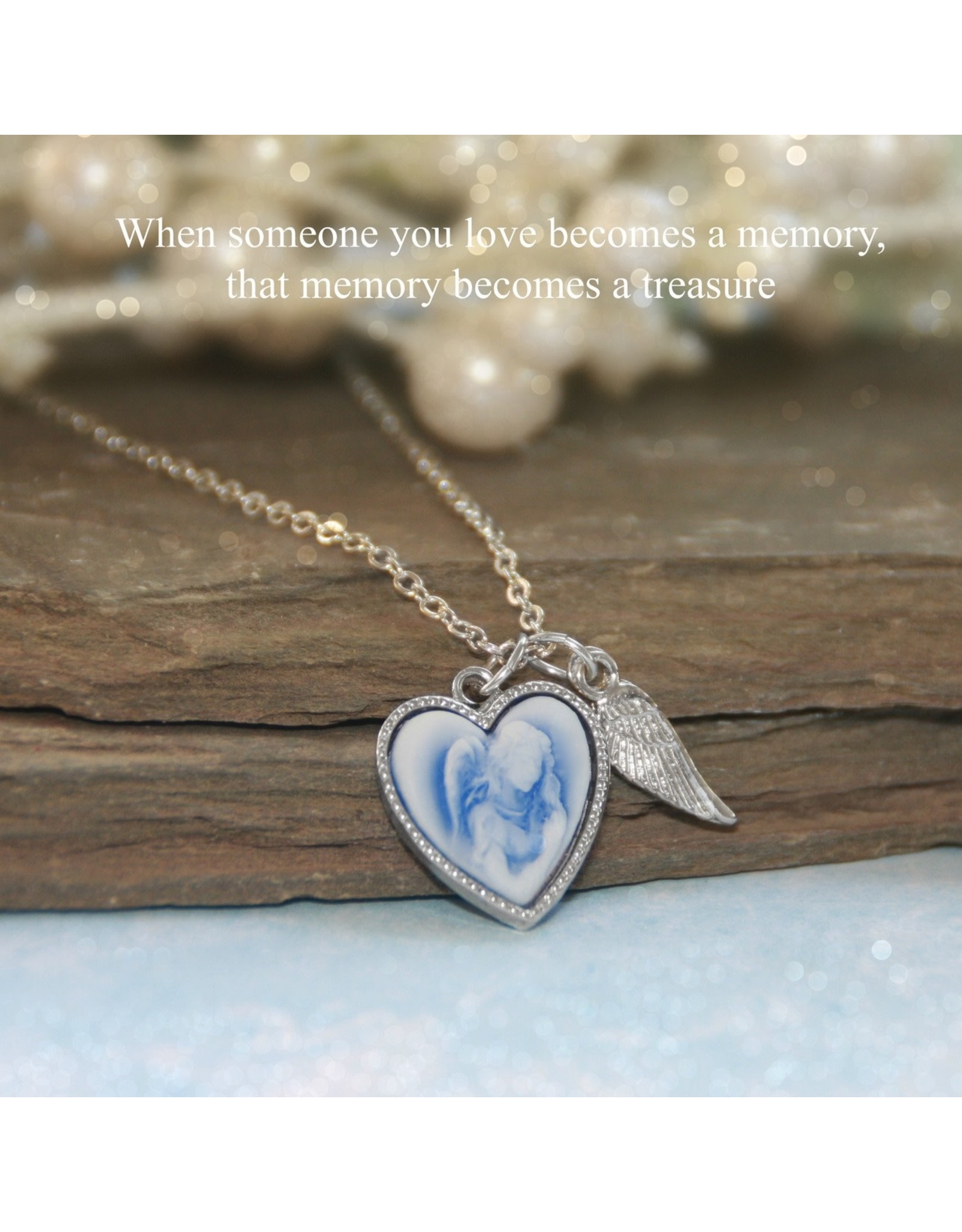 Memory Angel Necklace with Wing