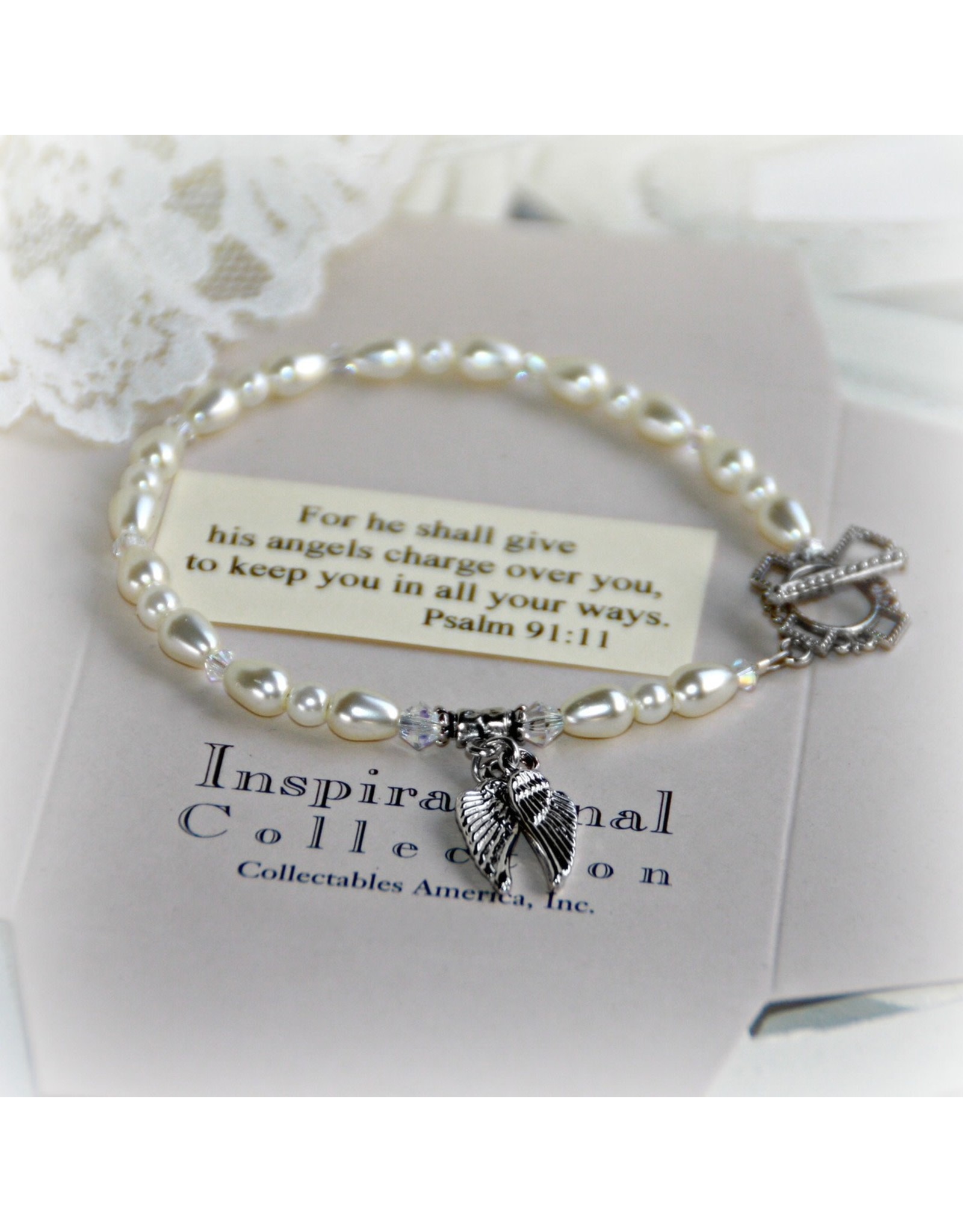 Collectables America the Studio Angel Wings Message Bracelet