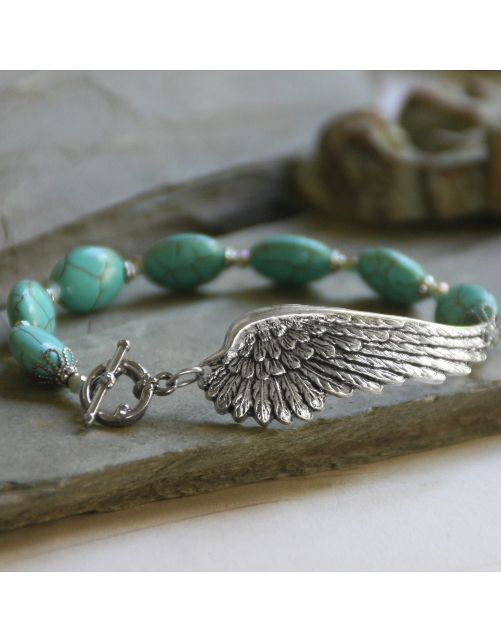 On Angels Wings Beautiful Bracelet