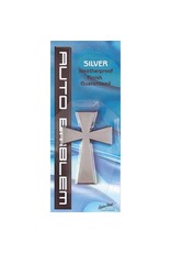 Dicksons Auto Emblem - Large Silver Cross