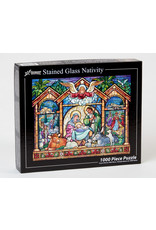 Vermont Christmas Company Puzzle - Stained Glass Nativity (1000 Pieces)