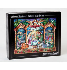 Vermont Christmas Company Puzzle - Stained Glass Nativity (1000 Pieces)