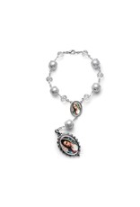 San Francis Auto Rosary - Our Lady of Guadalupe - Silver