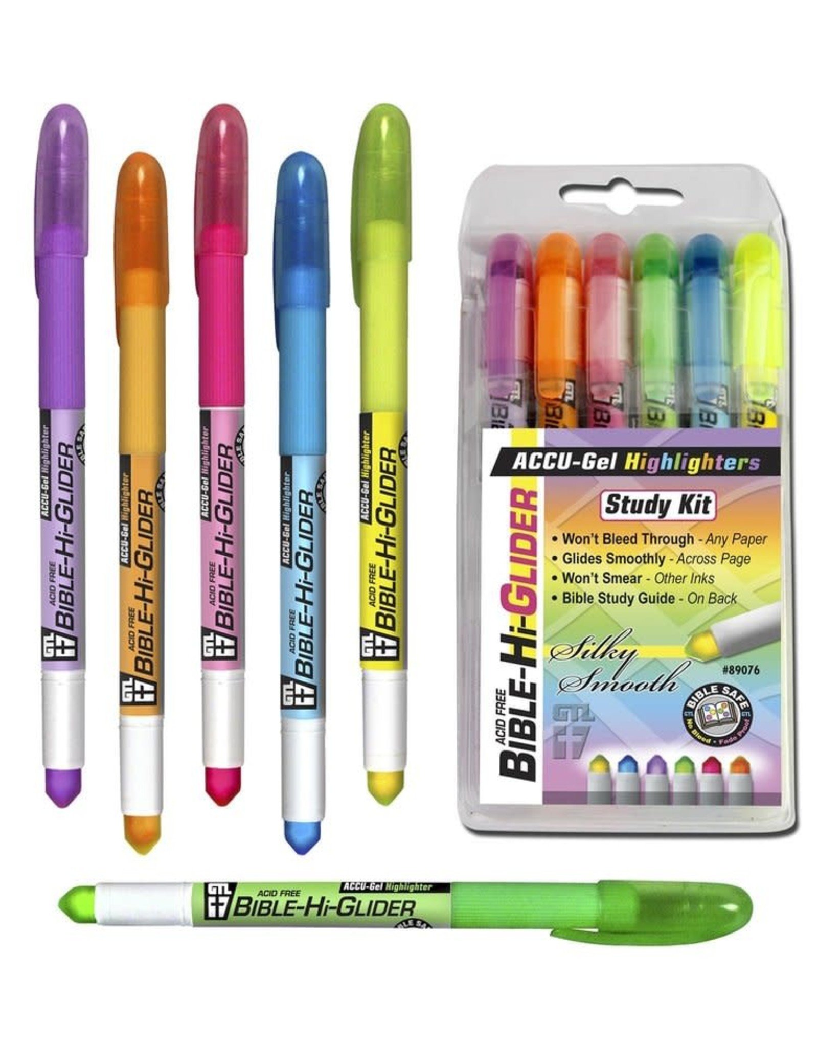 G.T. Luscombe Bible Gel Highlighters (Set of 6)