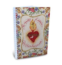 Full of Grace Journal, Spiral - Birds & Sacred Heart