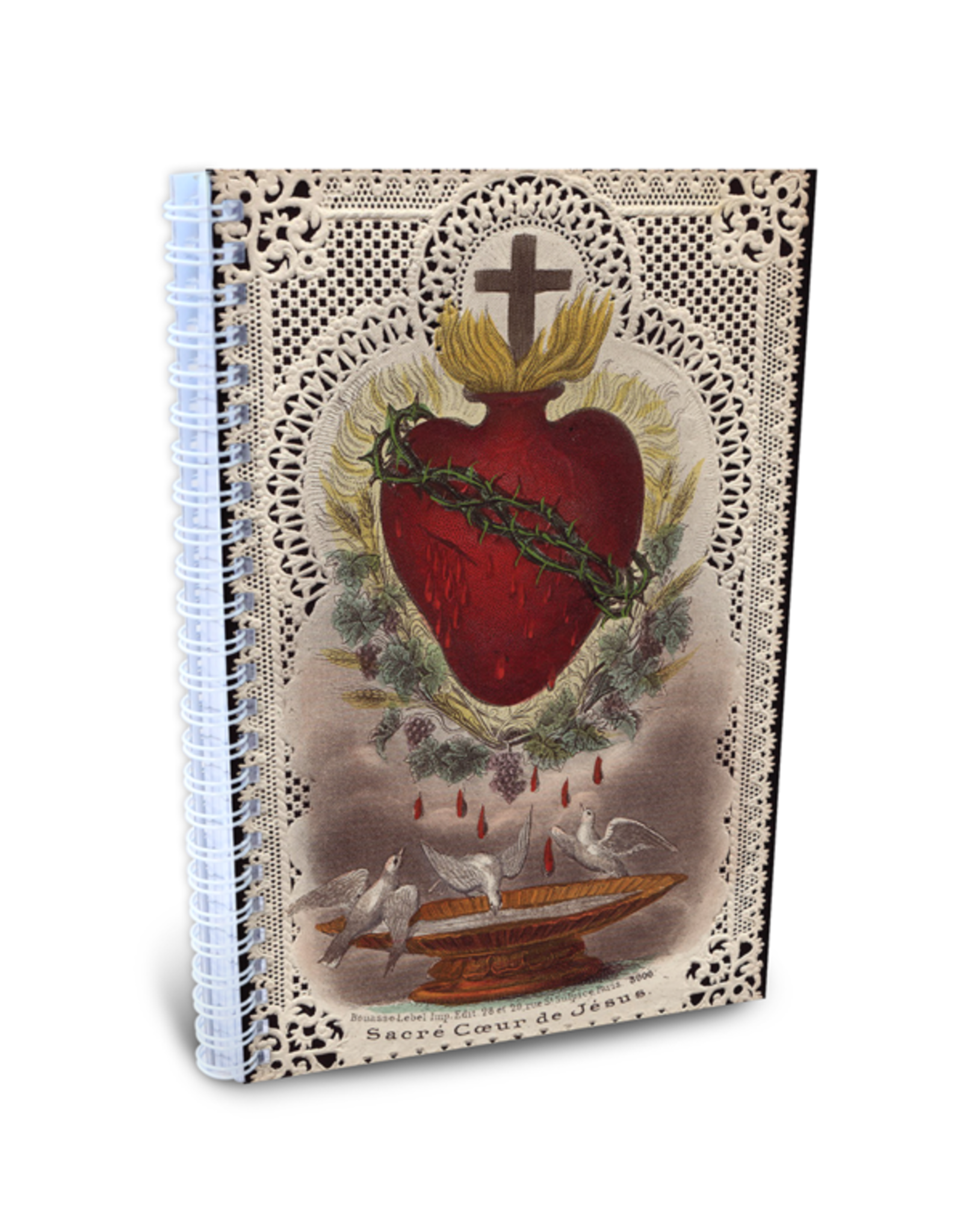 Full of Grace Journal, Spiral - Sacred Heart/Bouasse