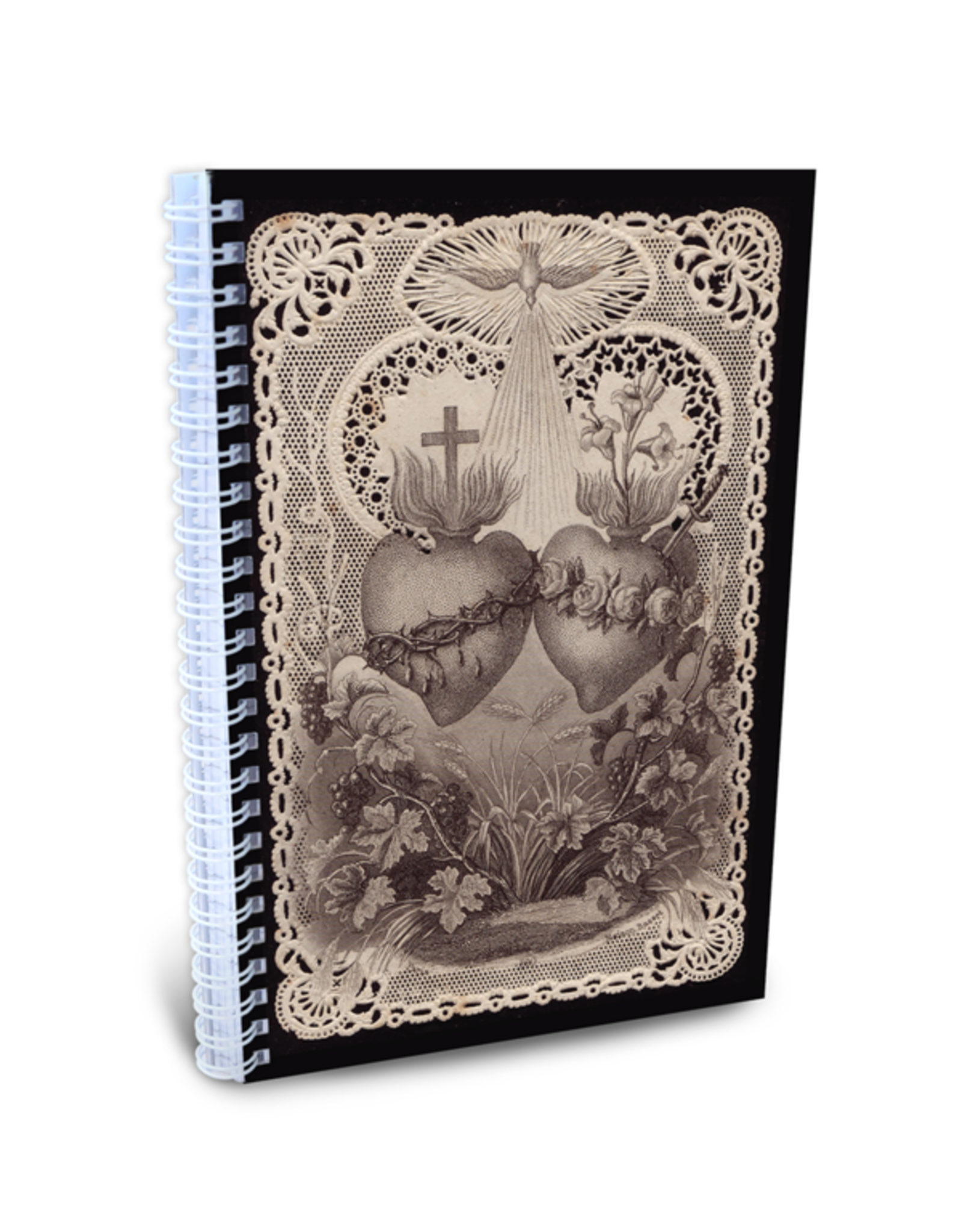 Full of Grace Journal, Spiral - Sacred Heart/Immaculate Heart