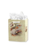 Hirten Baptism Gift Bag - Baby with Flowers (Medium)