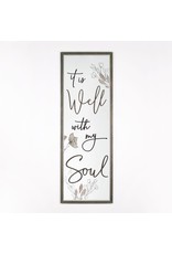 P Graham Dunn It is Well with My Soul Framed & Carved Picture 16x45