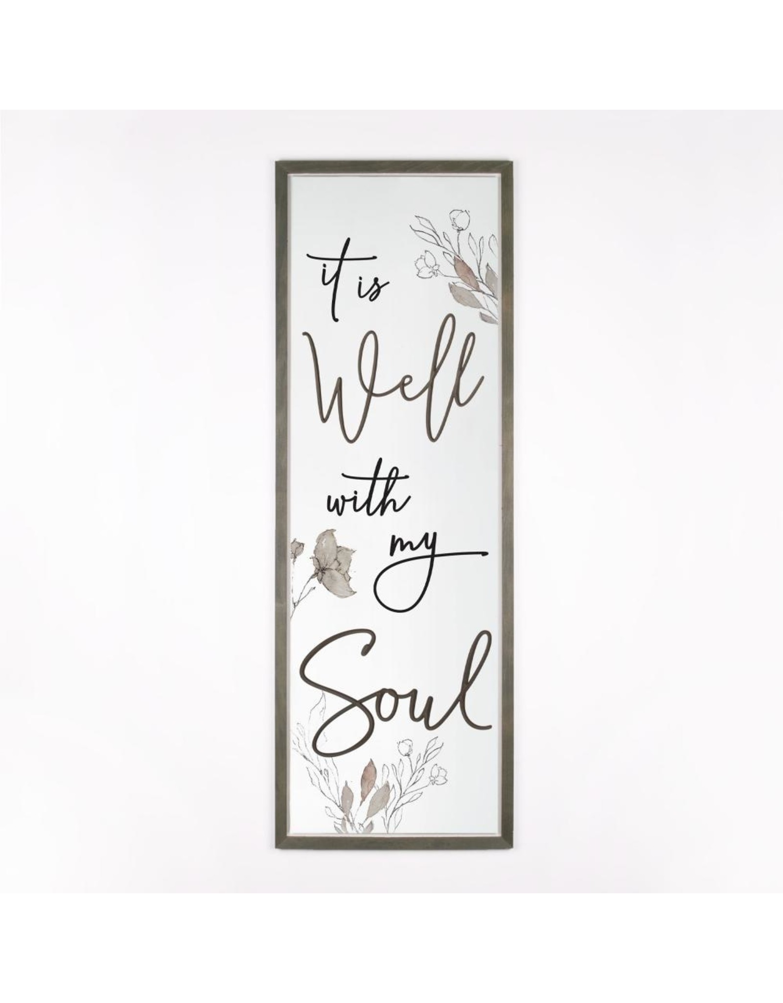 P Graham Dunn It is Well with My Soul Framed & Carved Picture 16x45