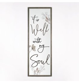 It is Well with My Soul Framed & Carved Picture 16x45