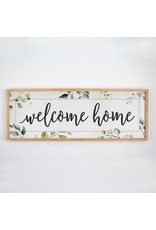 P Graham Dunn Welcome Home Framed & Textured Picture 45"x16"