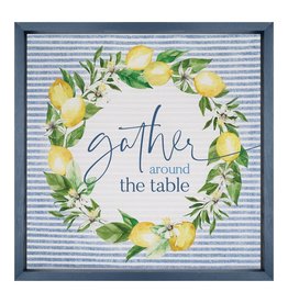 Gather Around the Table Framed Picture 21x21