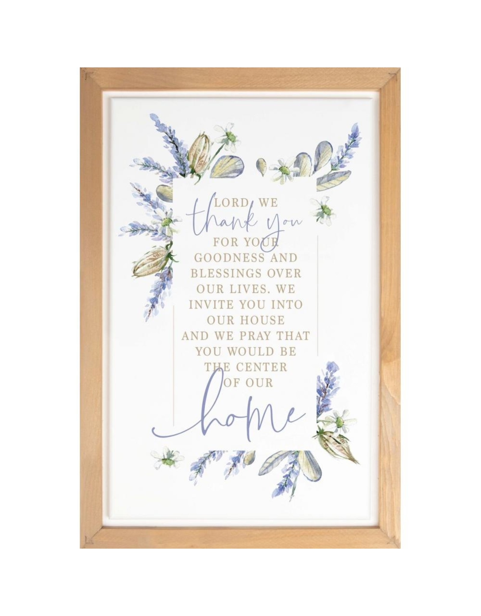 P Graham Dunn Lord We Thank You Framed Picture 12x18