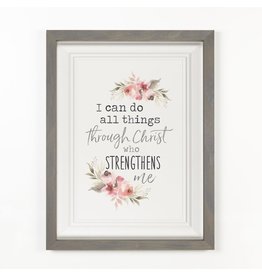 I Can Do All Things Framed Picture 12x16