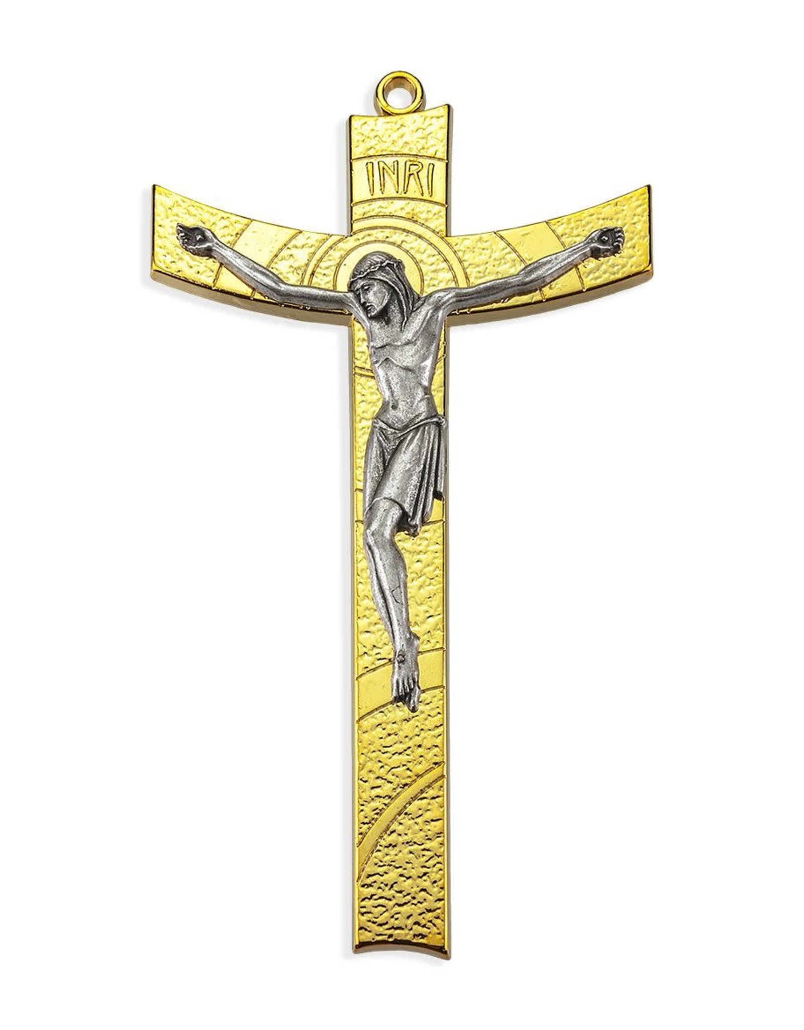 5.5" Gold Plated Metal Crucifix