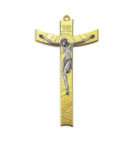 Hirten 5.5" Gold Plated Metal Crucifix