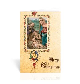 Hirten Holy Family with a Drummer Boy Christmas Card