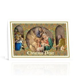 Hirten Christmas Card - Nativity Scene Framed Images with Angel