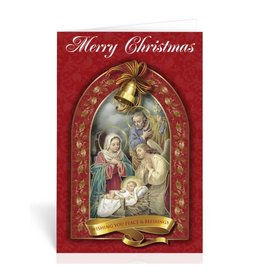 Bonella Christmas Card - Merry Christmas w/Peace & Blessings