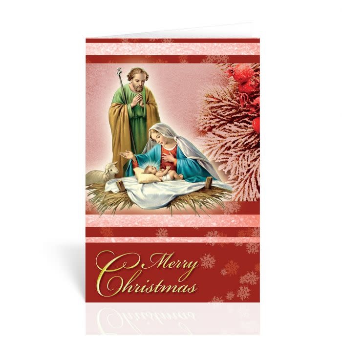 CARD CHRISTMAS HF IN MANGER - Reilly's Church Supply &amp; Gift Boutique