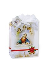 Hirten Christmas Gift Bag - Mary, Baby Jesus, Angels (Large)