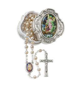 Hirten Guardian Angel Rosary in Keepsake Box