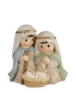 Hirten Holy Family with Gold & Glitter Accents Figurine