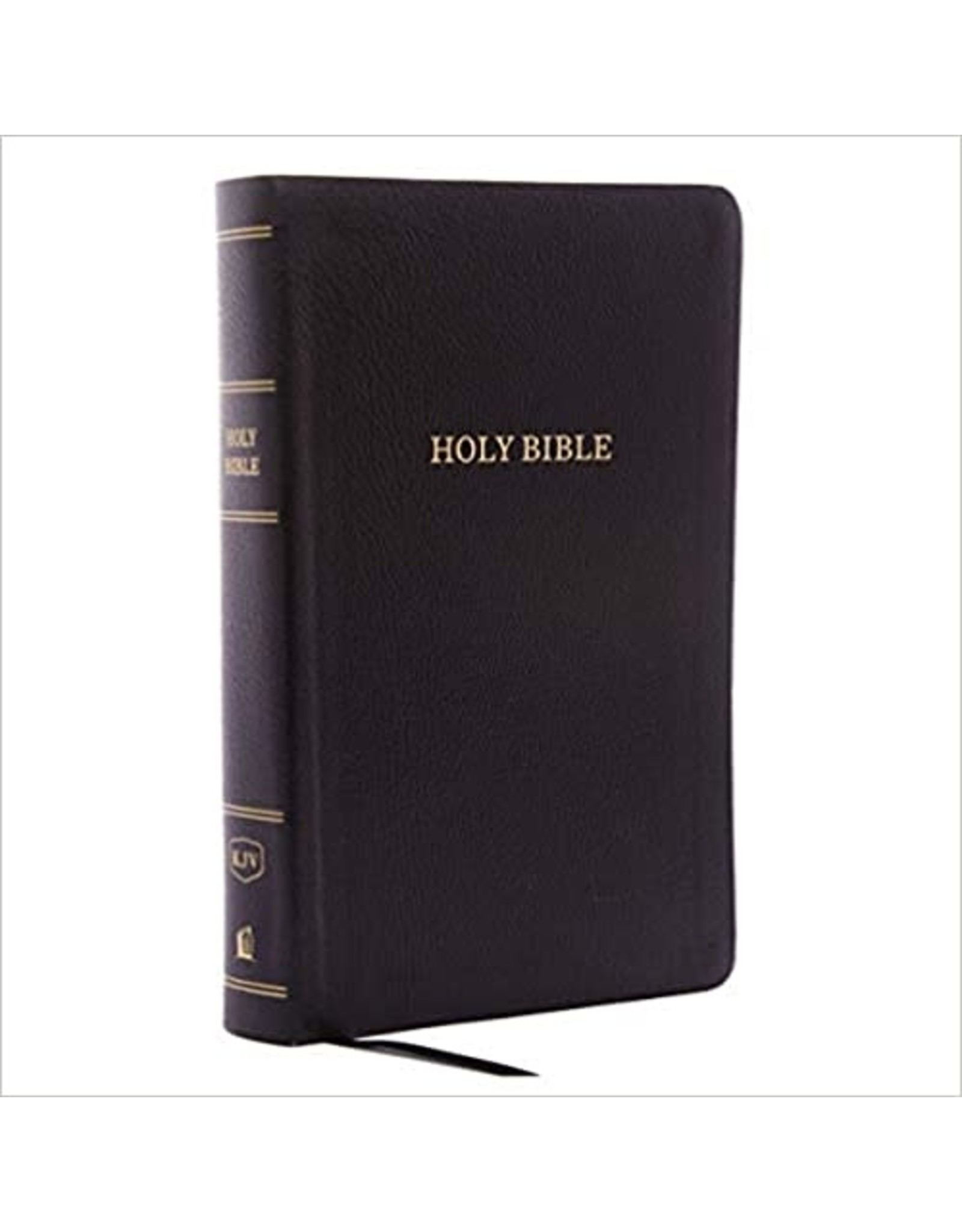 Thomas Nelson KJV Reference Bible, Personal Size Giant Print, Bonded Leather, Black, Red Letter Edition