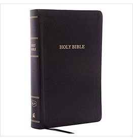 Thomas Nelson KJV Reference Bible, Personal Size Giant Print, Bonded Leather, Black, Red Letter Edition