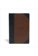 Holman KJV Personal Size Large Print Reference Bible-Black/Brown Leathertouch