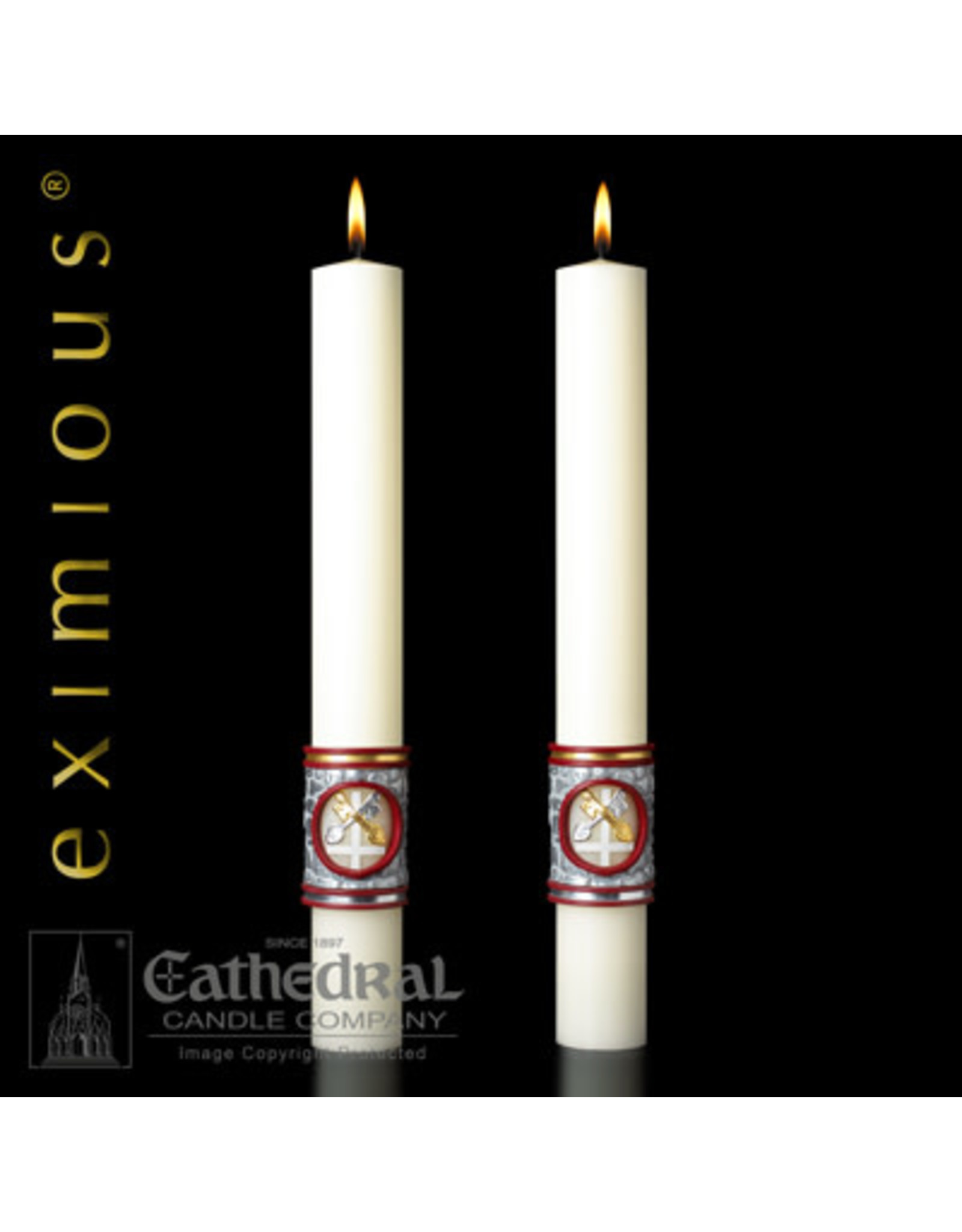 Cathedral Candle Upon This Rock Paschal Candle