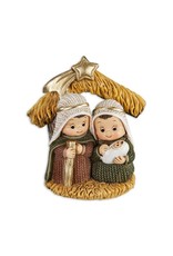 Hirten Resin Yarn Holy Family with Gold & Glitter Accents