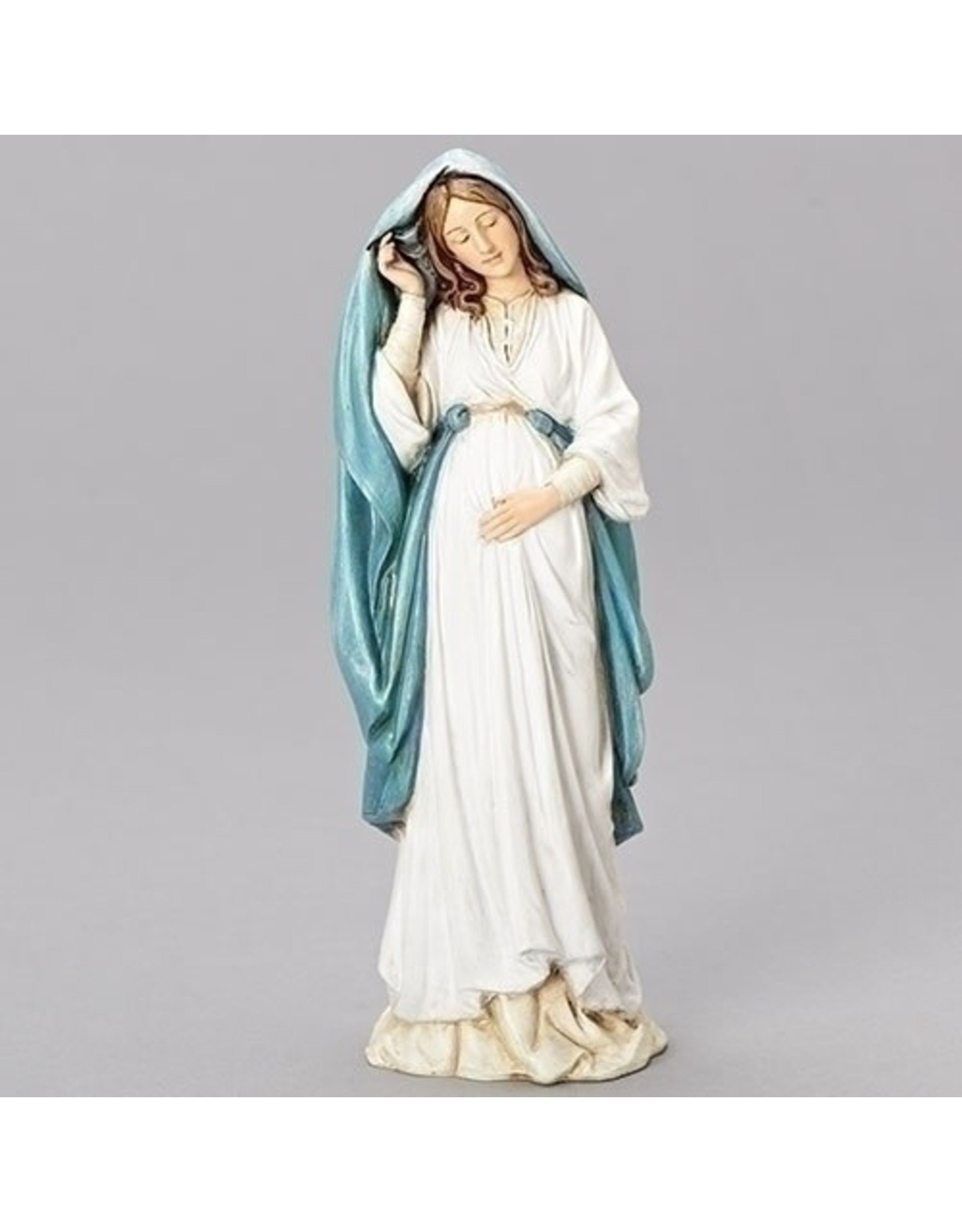 Roman Pregnant Mary Statue (8.75")