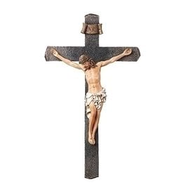 13.25" Dark Stone Crucifix
