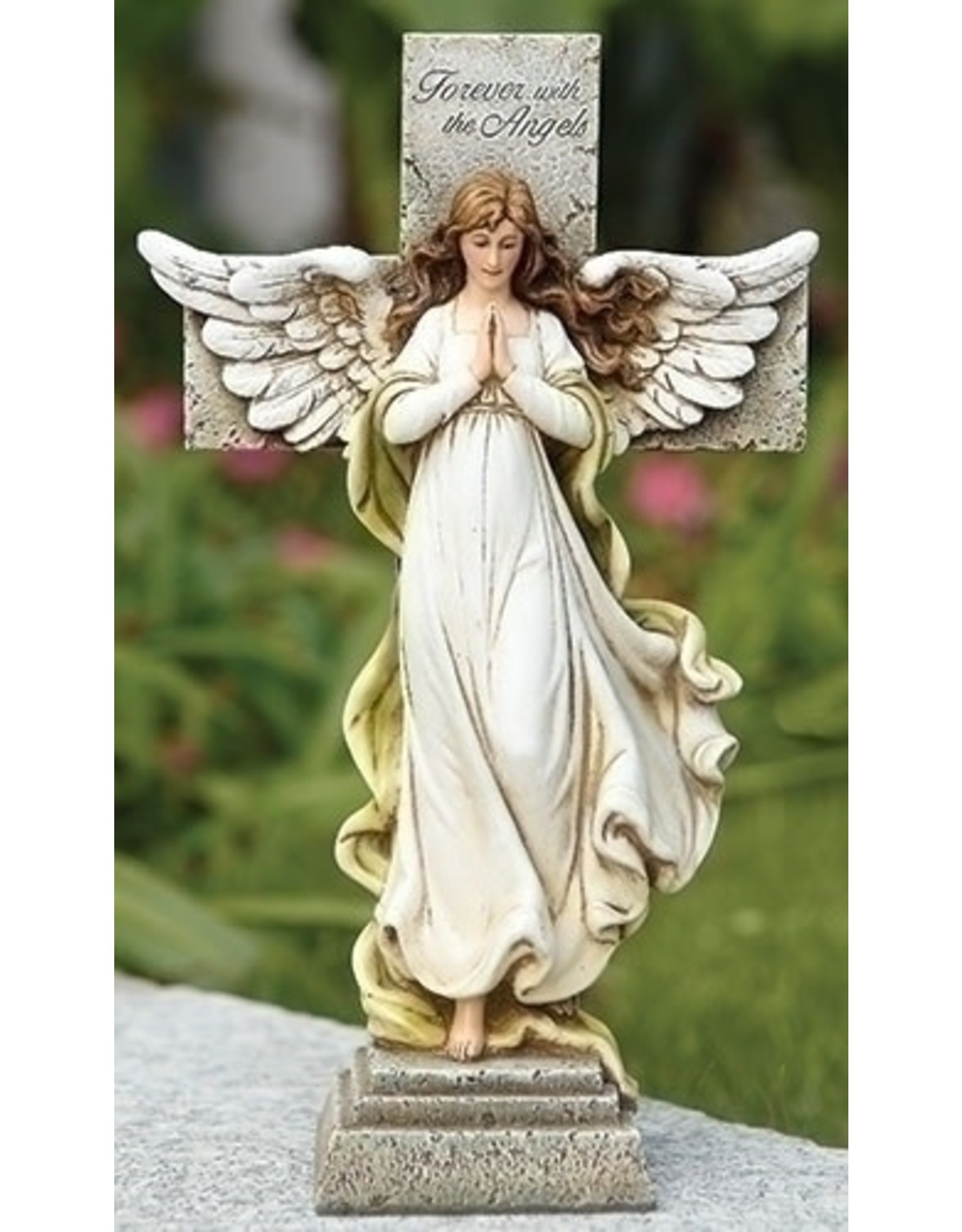 Roman Memorial Angel Statue 12"