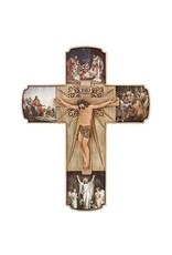 Roman Life of Christ Crucifix 12"