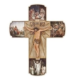 Roman Life of Christ Crucifix 12"
