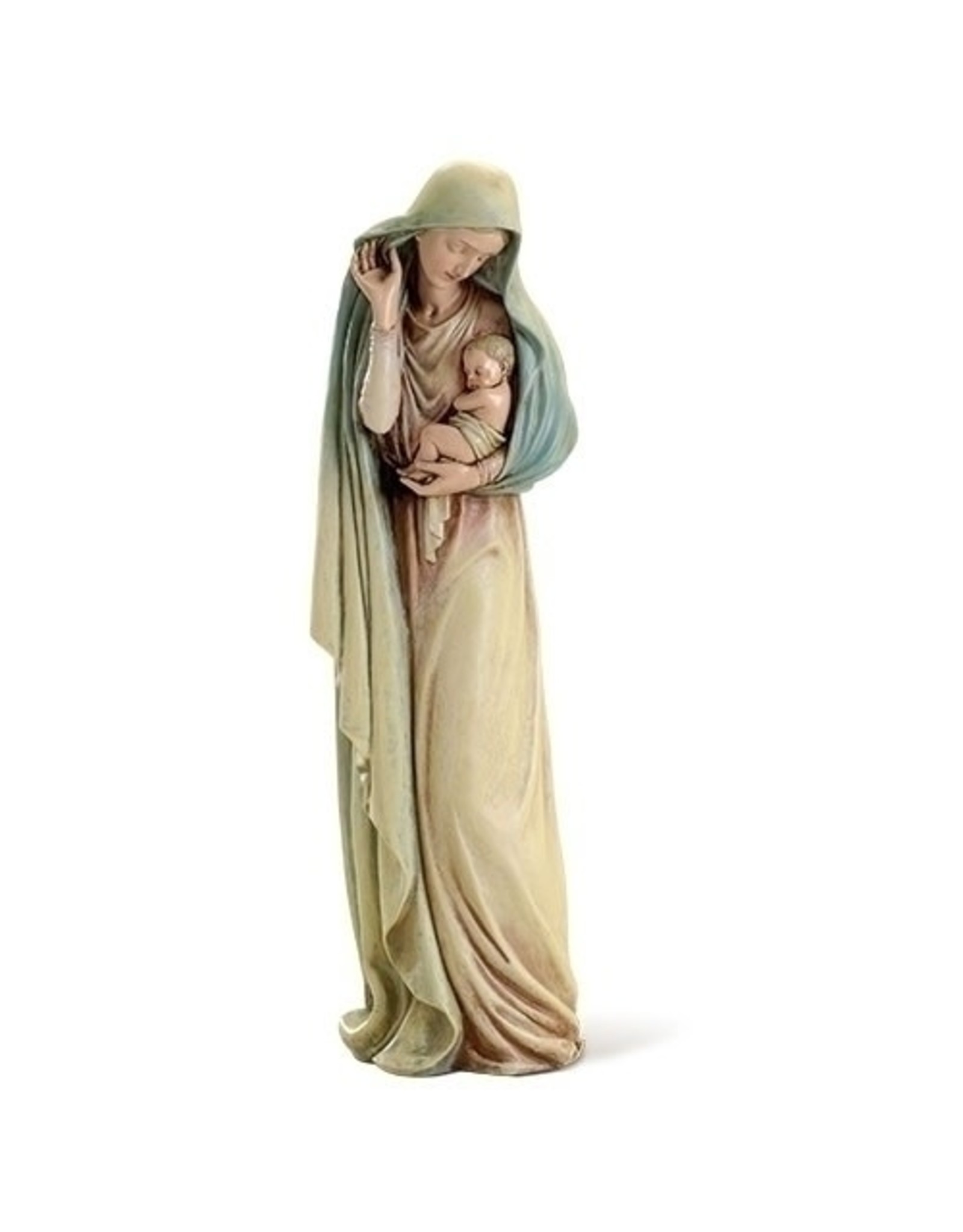 Roman Madonna & Child Statue 18"