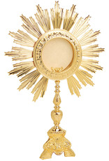 Monstrance - Gold Plated - Clip Style (Glassless) Luna