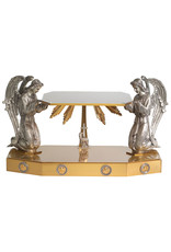 Thabor (Pedestal) with Large Antique Silver Plated Angels