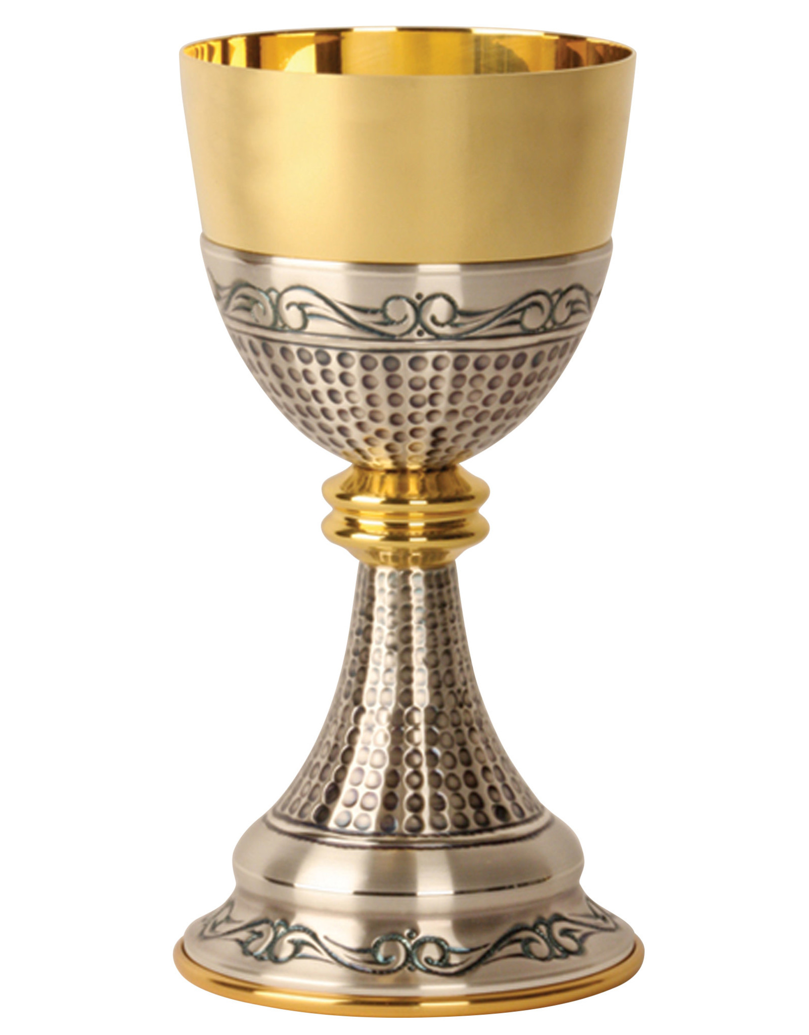 Chalice 24k Gold Plated & Oxidized Silver